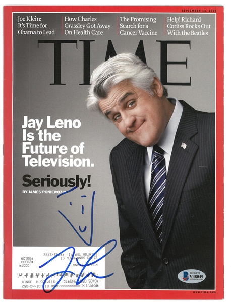Jay Leno Autographed Time Magazine