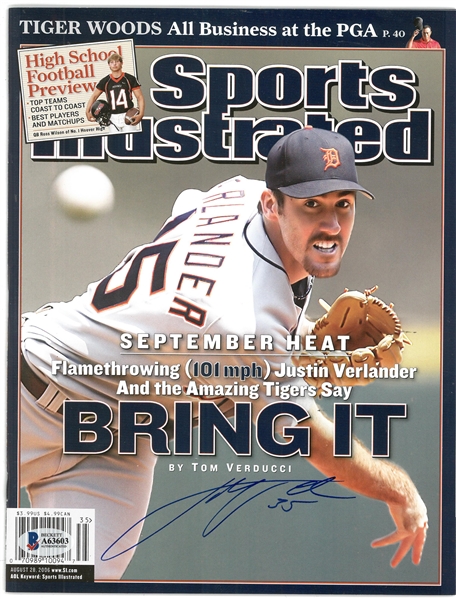 Justin Verlander Autographed 2006 Sports Illustrated