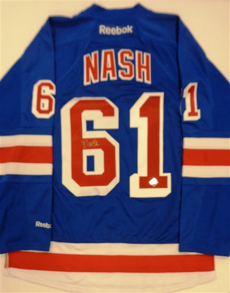 Rick Nash Autographed NY Rangers Jersey