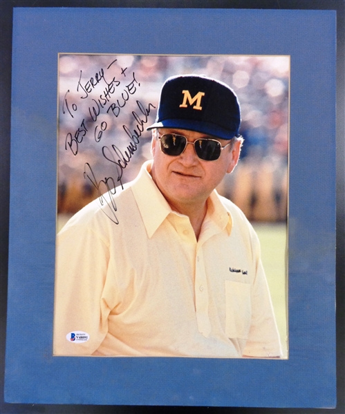 Bo Schembechler Autographed Matted 11x14 Photo