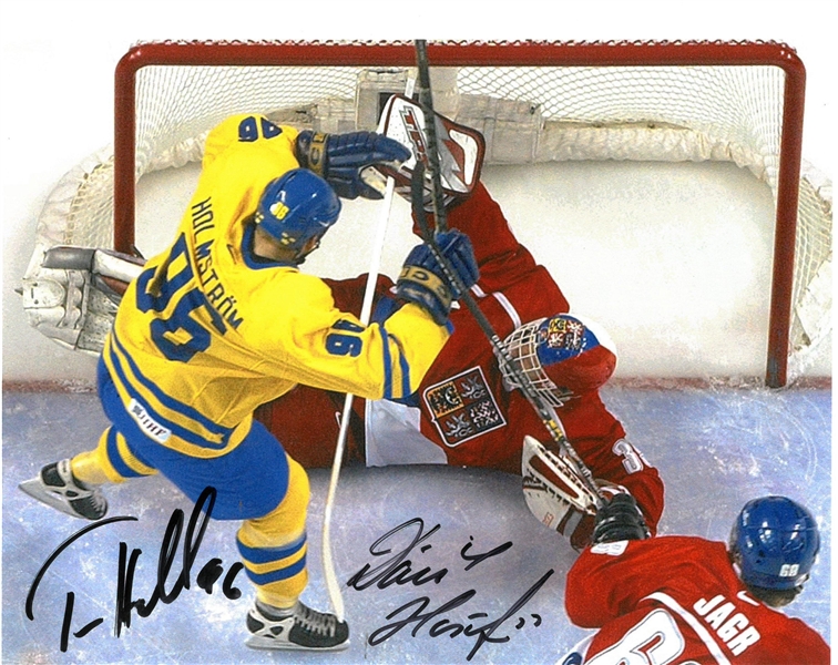 Holmstrom & Hasek 8x11 Autographed Photo