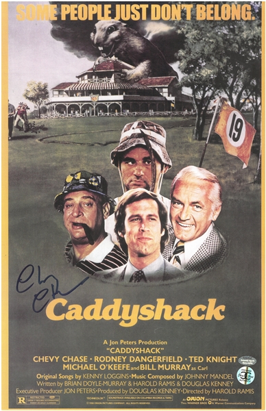 Chevy Chase Autographed 11x17 Caddyshack Poster