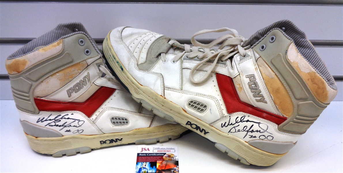 William Bedford Autographed Game Used Shoes
