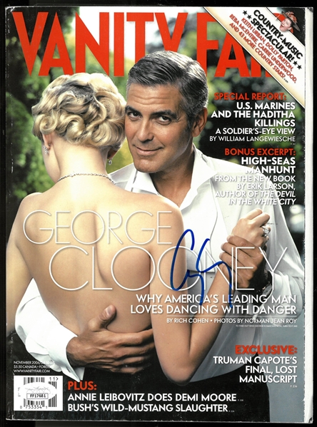 George Clooney Autographed Vanity Fair Magazine