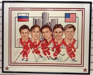 Russian 5 Autographed L/E 25x30 Lithograph (Pick up only)