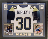 Todd Gurley Autographed Framed Jersey