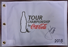 Jordan Spieth Autographed 2015 Tour Championship Pin Flag