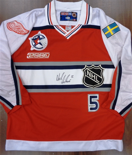 Nick Lidstrom Autographed 2000 All Star Jersey