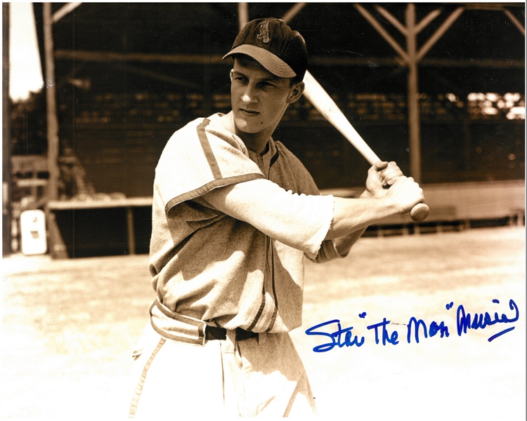 Stan "The Man" Musial Autographed 8x10