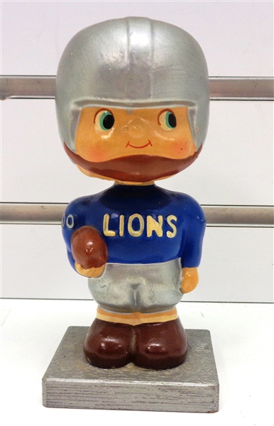Detroit Lions Vintage Bobblehead (Silver Base)