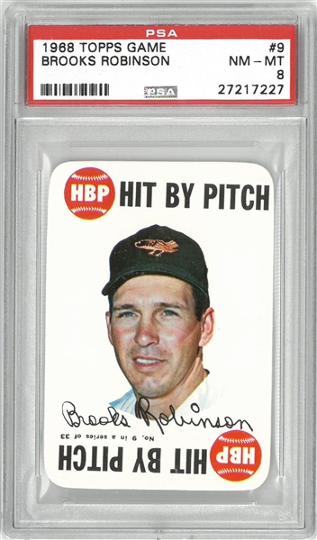 Brooks Robinson 1968 Topps Game PSA 8