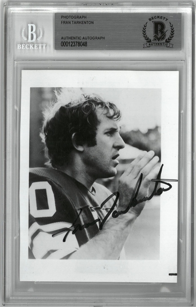 Fran Tarkenton Autographed 3.5x5 Photo