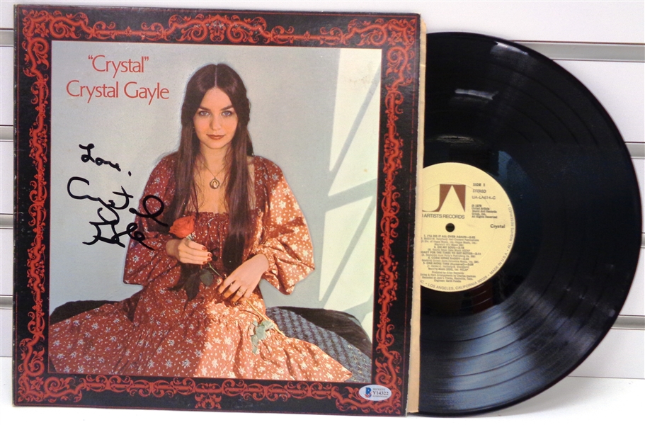 Crystal Gayle Autographed "Crystal" Album