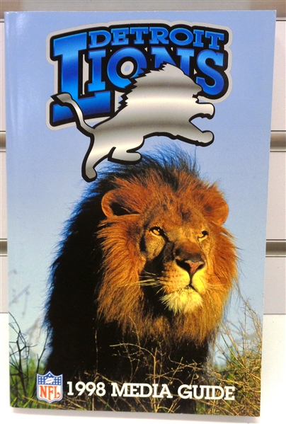 Detroit Lions 1998 Media Guide - Barrys Last Season