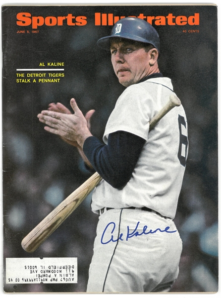 Al Kaline Autographed 1967 Sports Illustrated