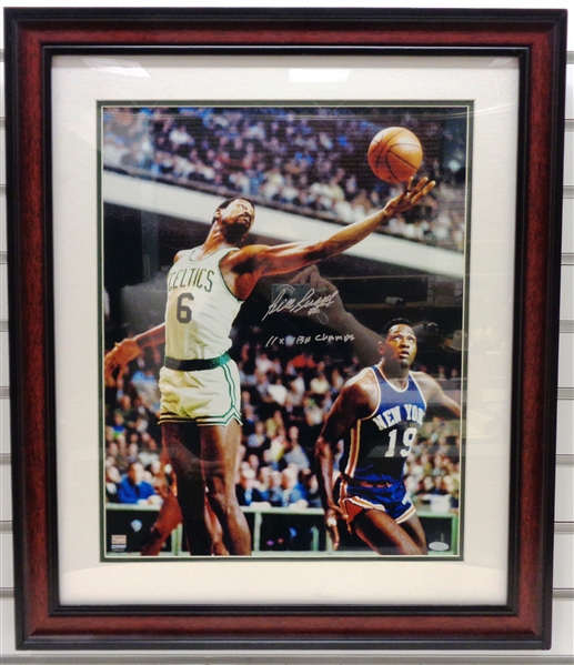 Bill Russell Autographed Framed 16x20 w/ 11X NBA Champs