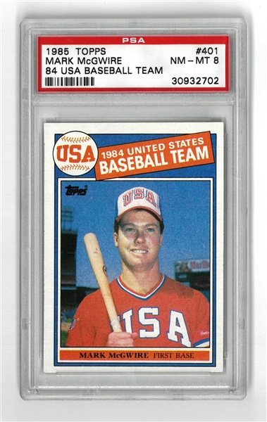 Mark McGwire PSA 8 1985 Topps Rookie Card