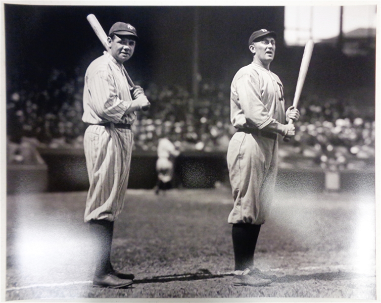 Babe Ruth & Ty Cobb Circa 1920 16x20 Photo