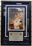 Mickey Mantle Autographed BAS "10" Framed 8x10 w/ "No. 7"