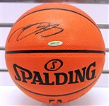 Lebron James Autographed Spalding I/O Basketball UDA