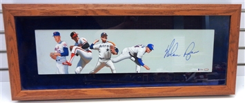 Nolan Ryan Autographed Hand Painted Pitchers Mound