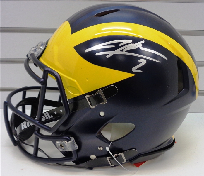 Charles Woodson Autographed Michigan Speed Authentic Full Size Helmet