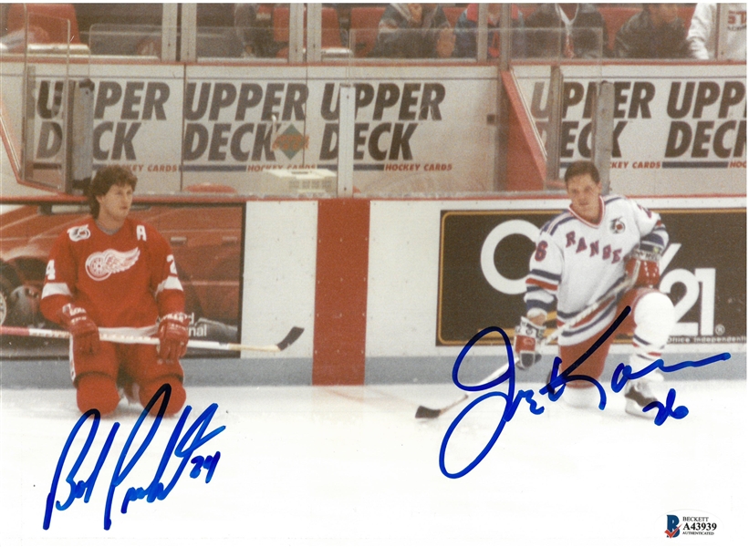 Bob Probert & Joe Kocur Autographed 8x10 Photo