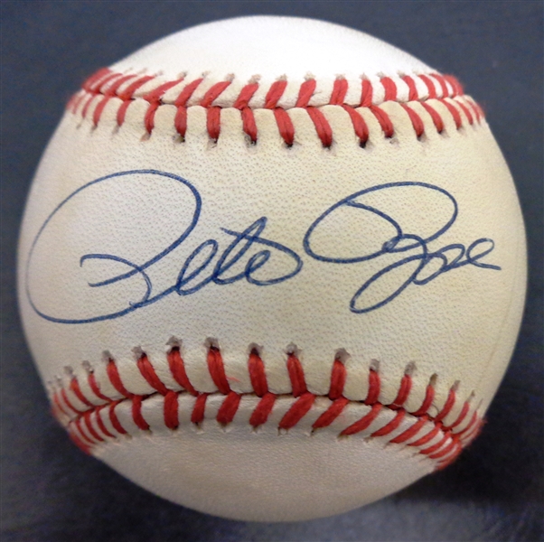 Lot Detail - Pete Rose Autographed Baseball