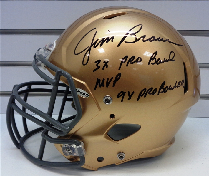 Jim Brown Autographed Full Size Helmet