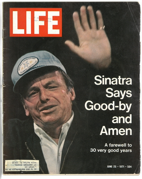 Frank Sinatra 1971 Life Magazine