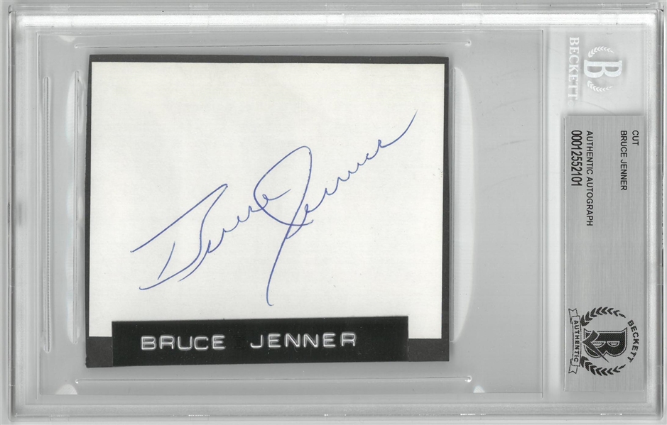 Bruce Jenner Autographed Cut