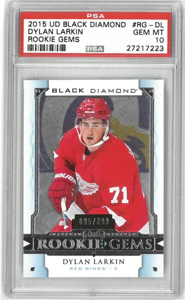 Dylan Larkin PSA 10 2015 UD Black Diamond Rookie Gems