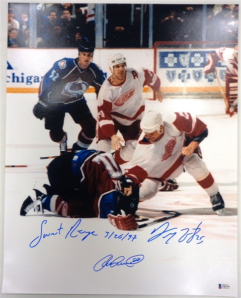 Darren McCarty & Claude Lemieux Autographed 16x20