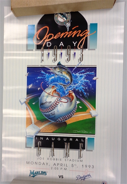 Florida Marlins Inaugural Game 18x27 Poster