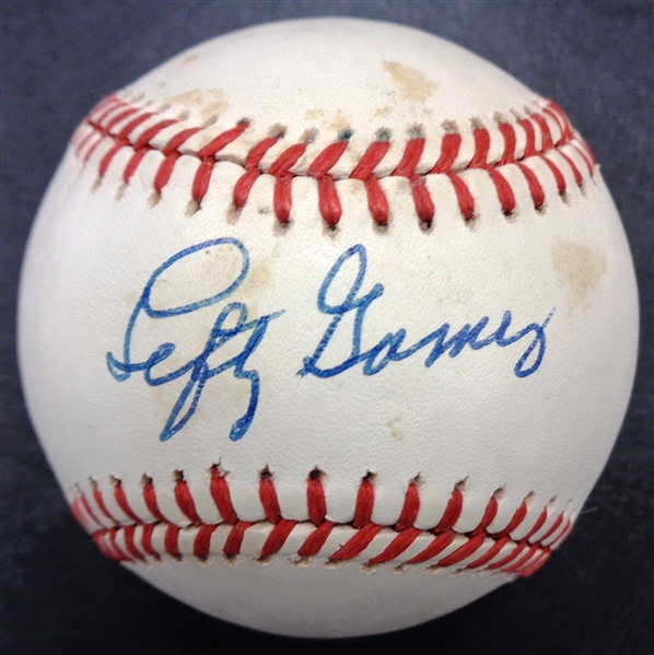 Lefty Gomez Autographed Baseball
