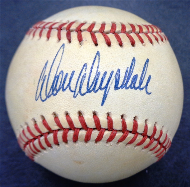 Don Drysdale Autographed Baseball