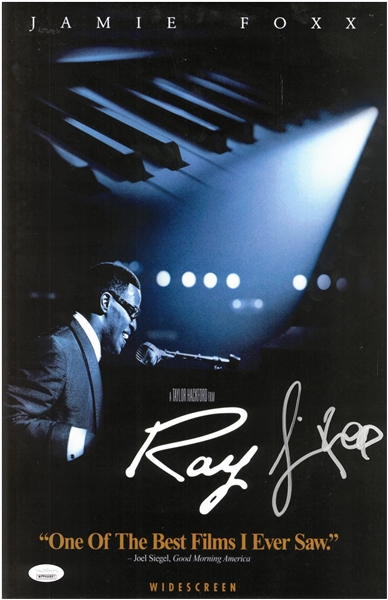 Jamie Foxx Autographed 11x17 "Ray" Movie Poster