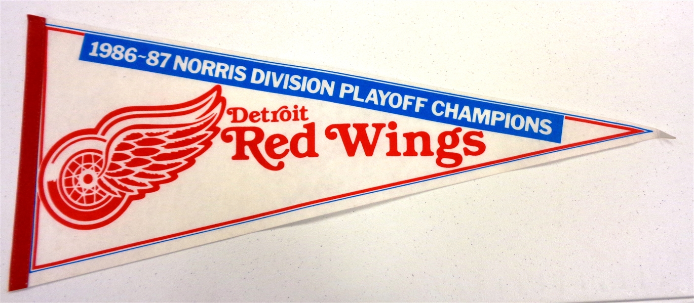 Red Wings 1986/87 Norris Champs Pennant