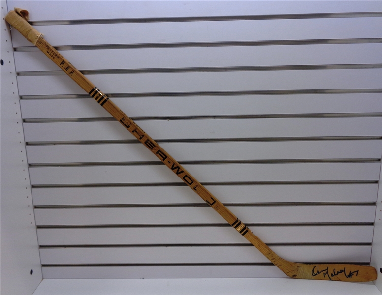 Dan Maloney Game Used Autographed Stick