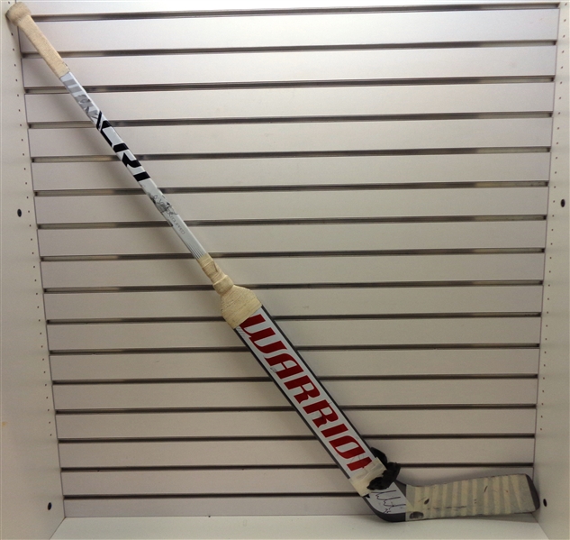 Cory Schneider Game Used Autographed Stick
