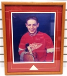 Terry Sawchuk Autographed Framed Cut with Photo