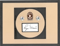 Roger Maris Autographed Cut Display