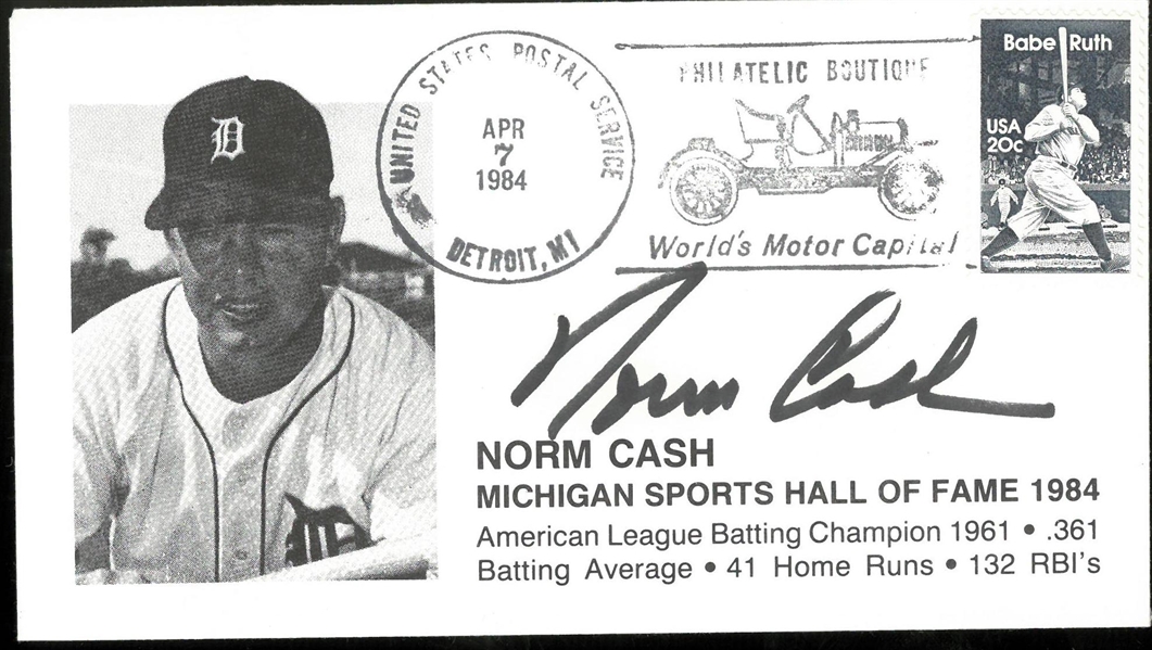 Norm Cash Autographed Cachet