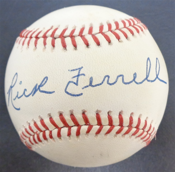 Rick Ferrell Autographed Baseball