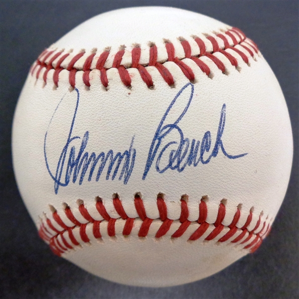 Johnny Bench Autographed Baseball