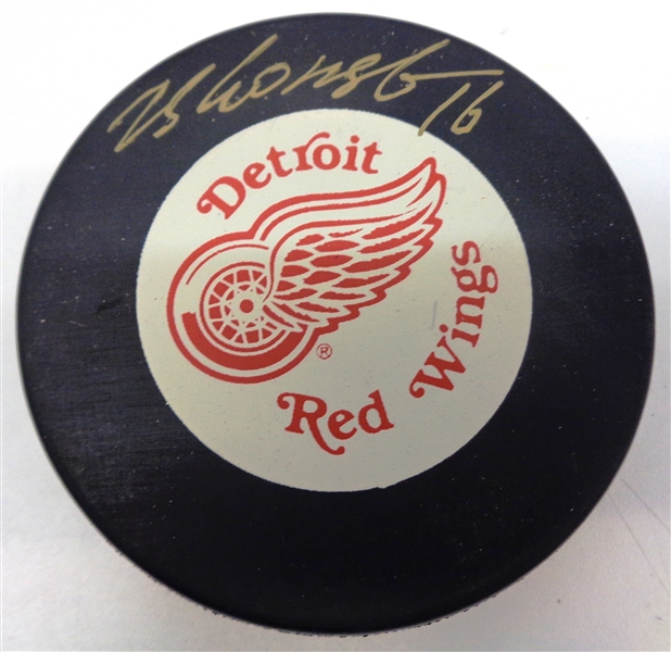 Vladimir Konstantinov Autographed Red Wings Puck