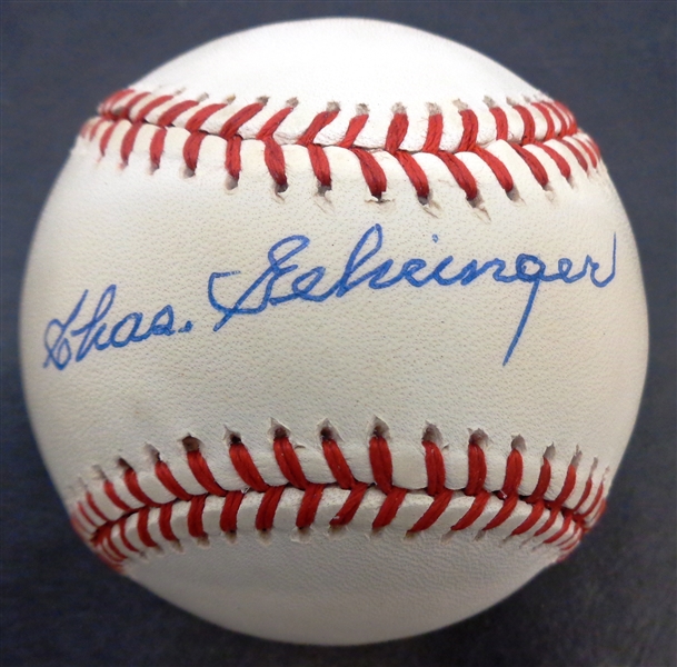 Charlie Gehringer Autographed Baseball