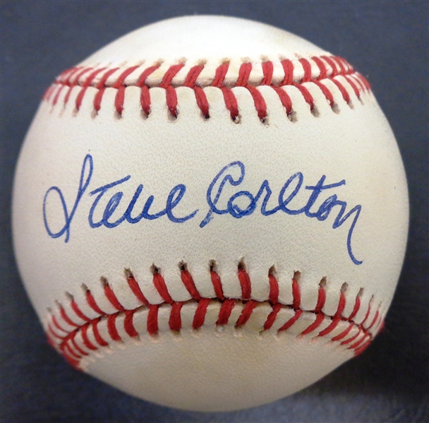 Steve Carlton Autographed Baseball