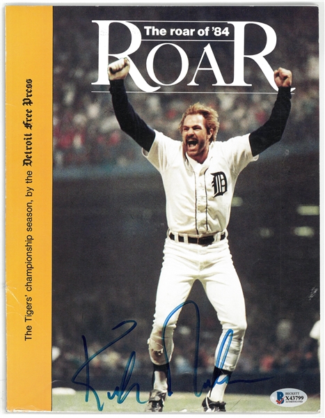 Kirk Gibson Autographed "The Roar of 84" Free Press Book