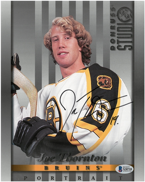 Joe Thornton Autographed 8x10 Studio